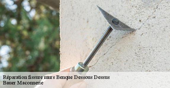 Réparation fissure murs  benque-dessous-dessus-31110 Bauer Maconnerie