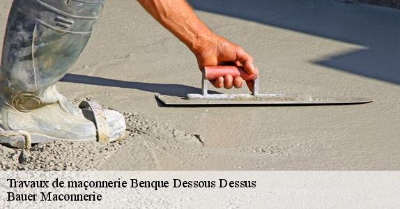 Travaux de maçonnerie  benque-dessous-dessus-31110 Bauer Maconnerie