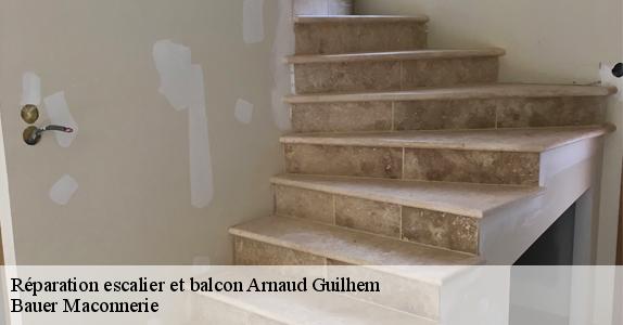 Réparation escalier et balcon  arnaud-guilhem-31360 Bauer Maconnerie