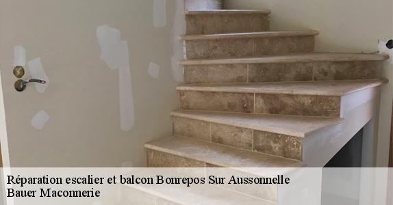 Réparation escalier et balcon  bonrepos-sur-aussonnelle-31470 Bauer Maconnerie