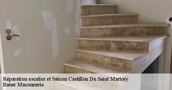 Réparation escalier et balcon  castillon-de-saint-martory-31360 Bauer Maconnerie