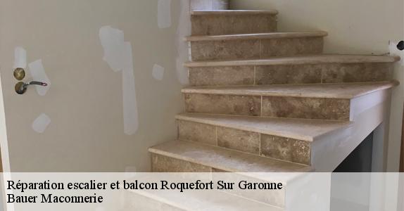 Réparation escalier et balcon  roquefort-sur-garonne-31360 Bauer Maconnerie