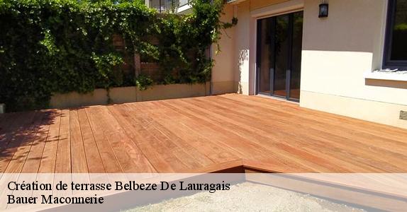 Création de terrasse  belbeze-de-lauragais-31450 Bauer Maconnerie